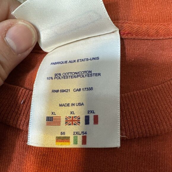 Vintage Reebok Shirt Mens XL Blue Long Sleeve Y2K Embossed Center Logo 2000-2005 - Picture 4 of 11